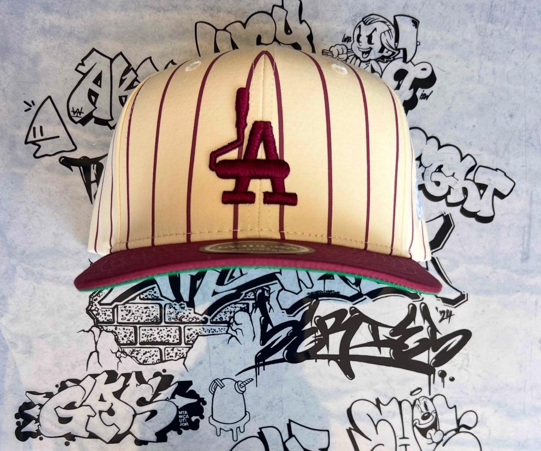 Retro PinStripe LA Roller Snap Back