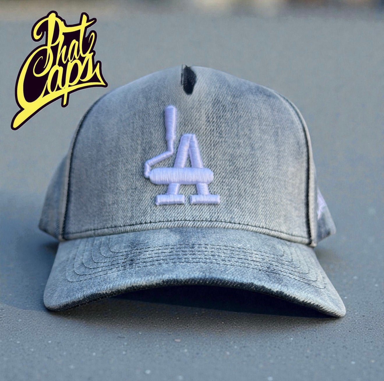 Blue Denim LA Roller "Snap Back"