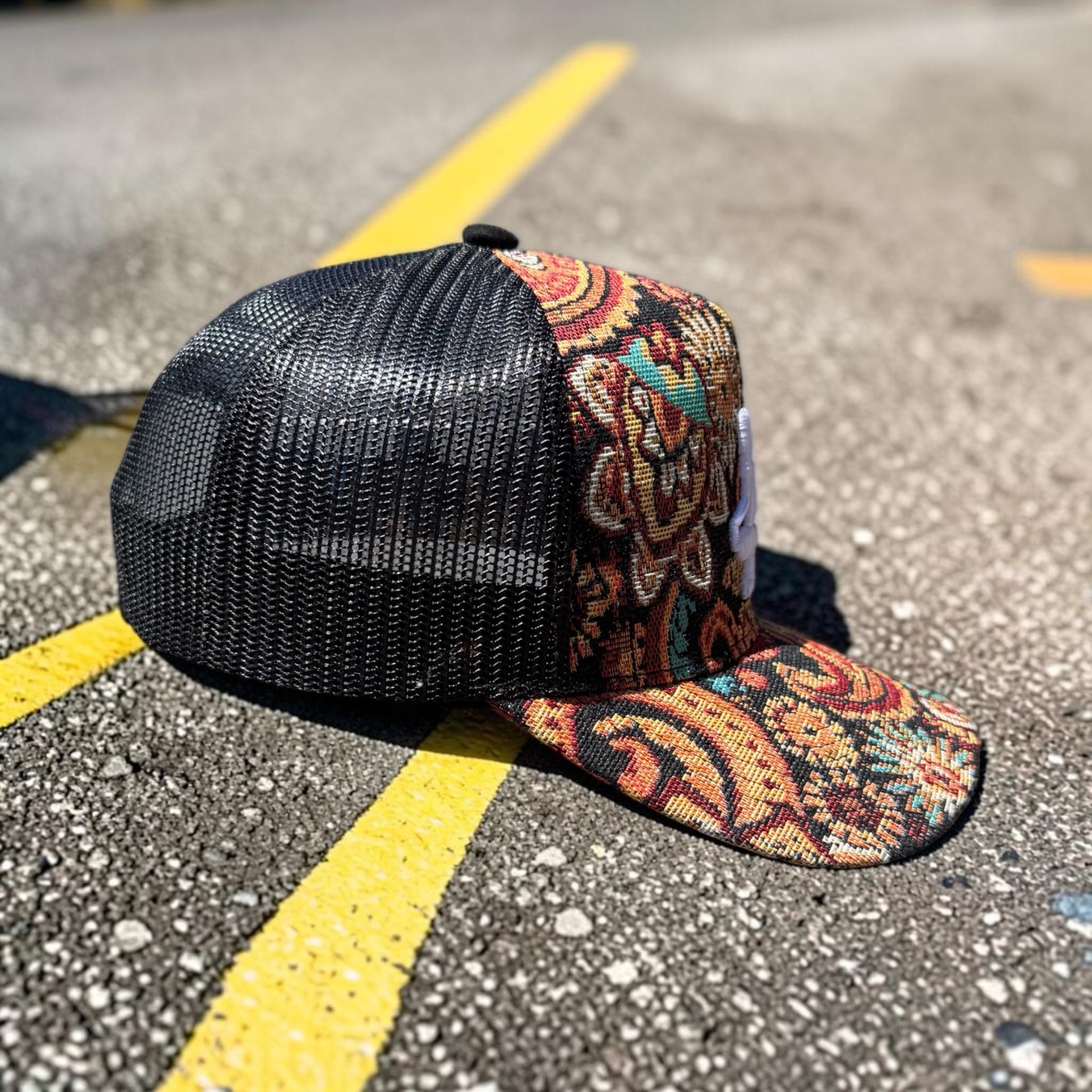 5 Panel Paisley Mesh Snap Back