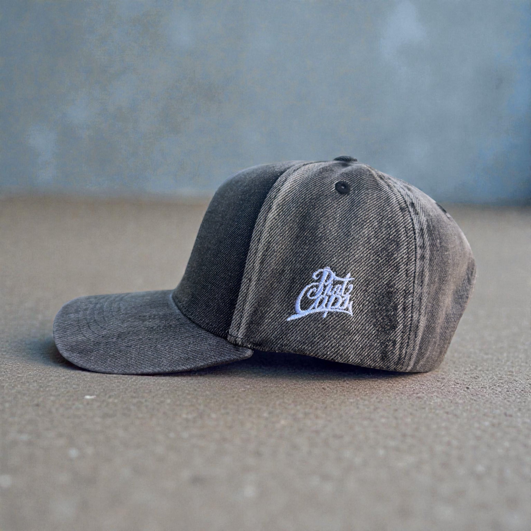 Black Denim LA Roller "Snap Back"
