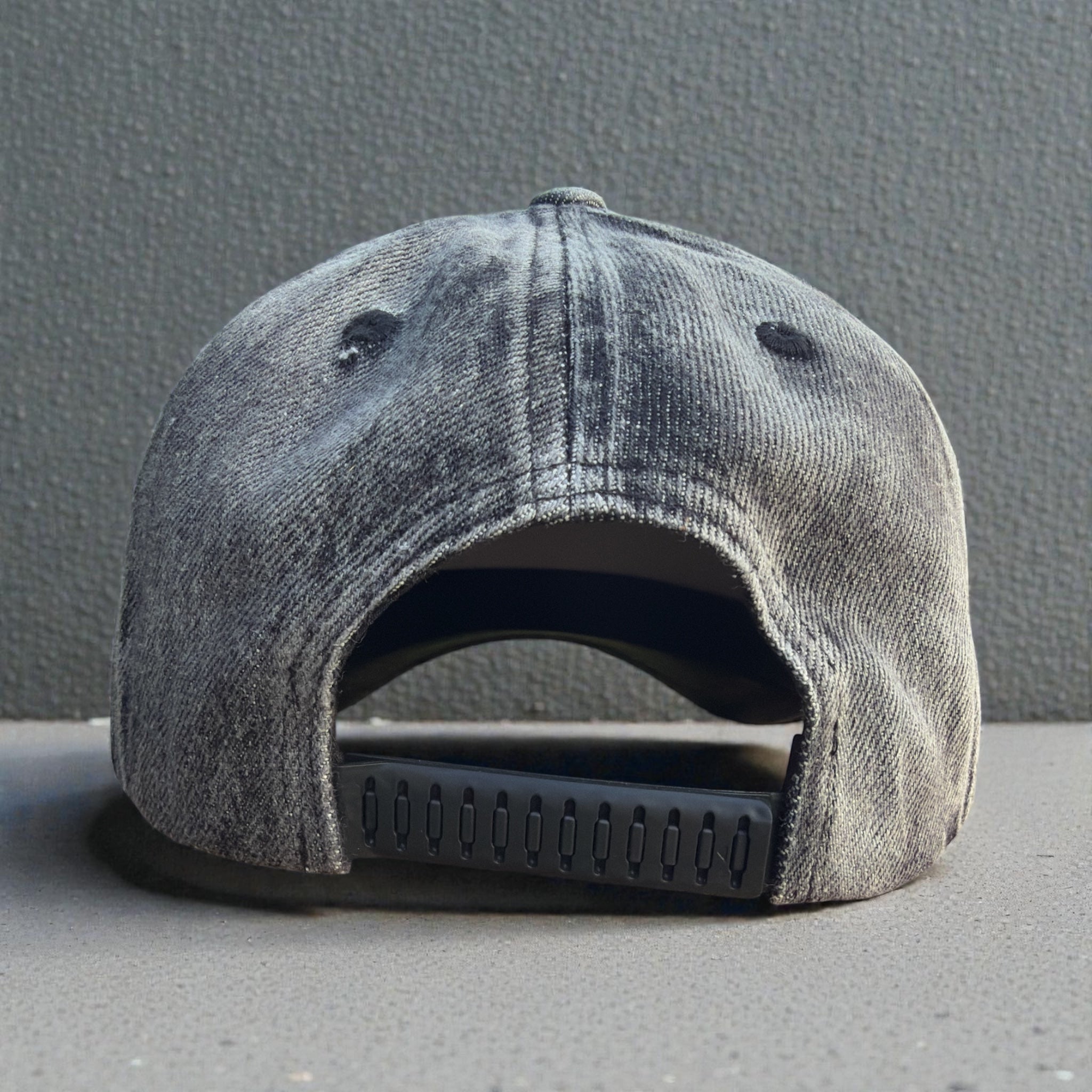 Black Denim LA Roller "Snap Back"